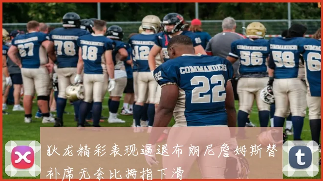 狄龙精彩表现逼退布朗尼詹姆斯替补席无奈比拇指下滑
